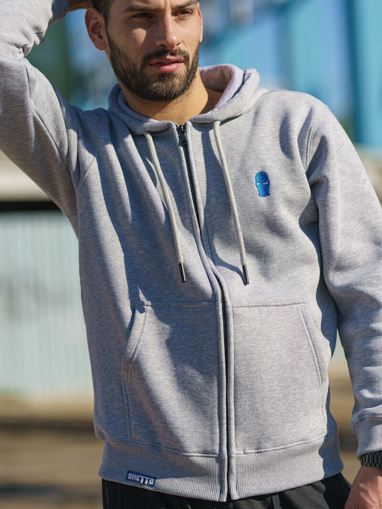 Ζακέτα με Κουκούλα Grey