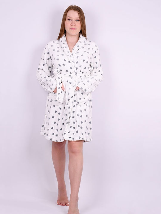 Tress Winter Damen Robe White