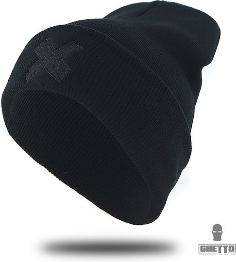 Beanie Unisex Σκούφος Πλεκτός σε Κόκκινο χρώμα