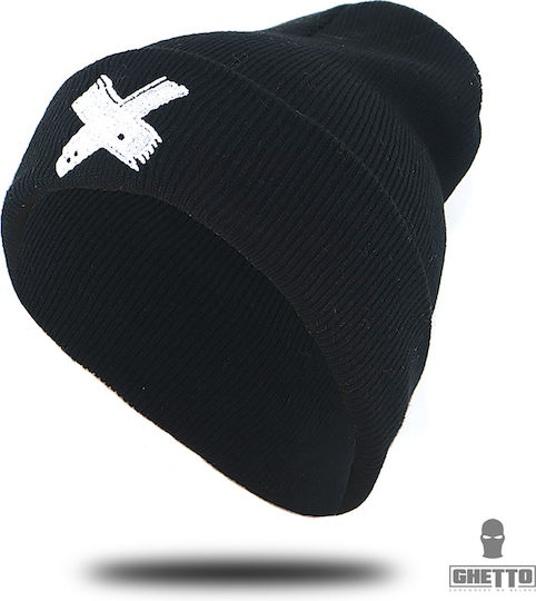 Beanie Unisex Beanie Gestrickt in Schwarz Farbe