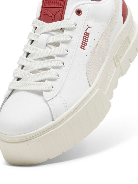 Mayze Lth Women's Flatforms Sneakers White