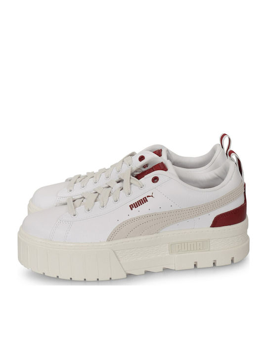 Mayze Lth Women's Flatforms Sneakers White