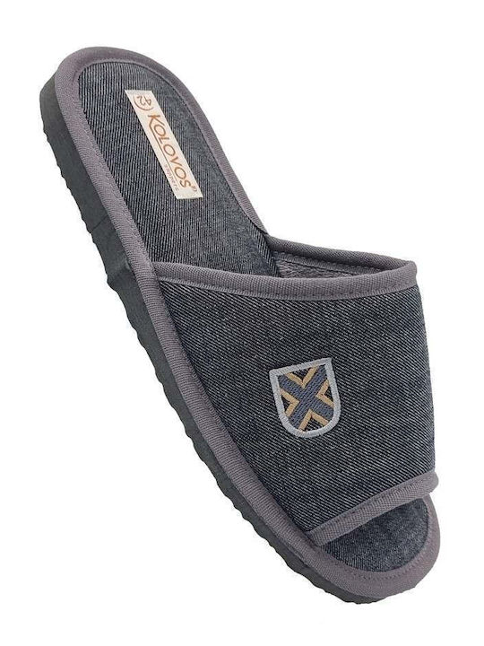 Зимни мъжки чехли Син