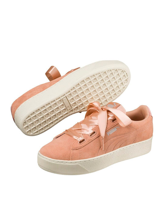 Vikky Platform Ribbon Sneakers Pink