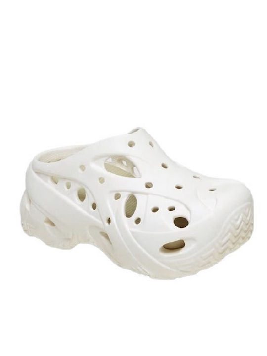 Crocs Caged Γυναικεία Σαμπό Λευκά