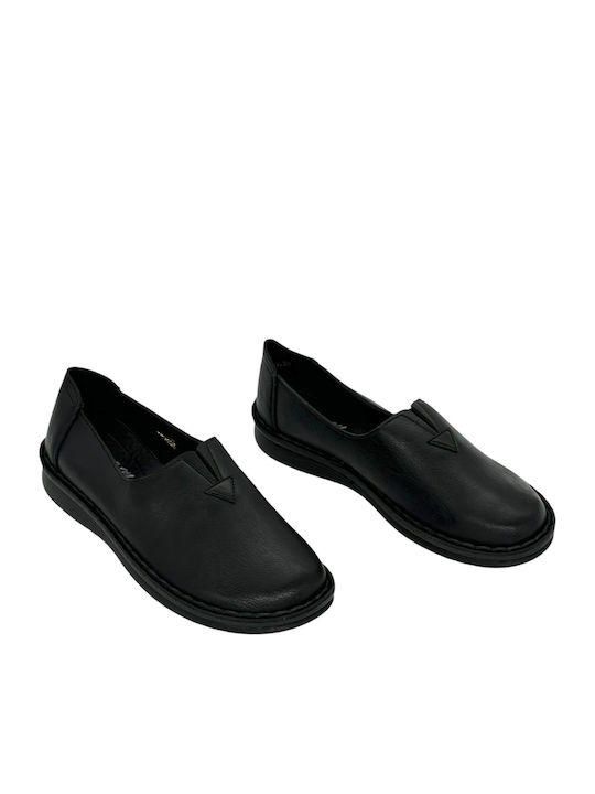 Women's Slip-On Leather Black