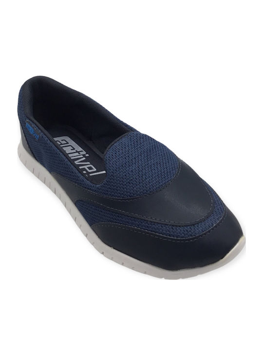 Ανατομικά Γυναικεία Slip-On Μπλε