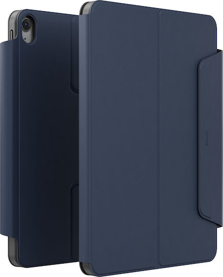 Uniq Rovus Snapmount Magnetic 360 Klappdeckel Drehbar Robust Marineblau (iPad 11 A16 (2025), iPad 10,9 10)
