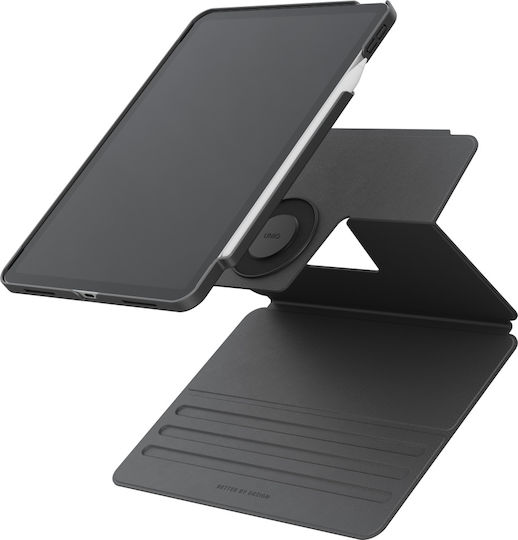 Uniq Rovus Snapmount Magnetic 360 Flip Cover Rotating Durable Gray (iPad Air 13 M2/M3 (2024/2025))
