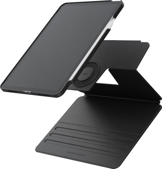 Uniq Rovus Snapmount Magnetic 360 Klappdeckel Drehbar Robust Schware (iPad Pro 13 M4 (2024))