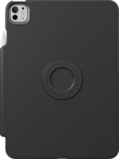 Uniq Rovus Snapmount Magnetic 360 Flip Cover Περιστρεφόμενη Ανθεκτική Μαύρη (iPad Pro 11 M4 (2024))