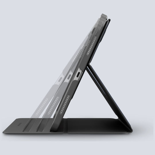 Uniq Rovus Snapmount Magnetic 360 Flip Cover Rotating Durable Blacη (iPad Air 11 (M2/M3), iPad Air 10.9)