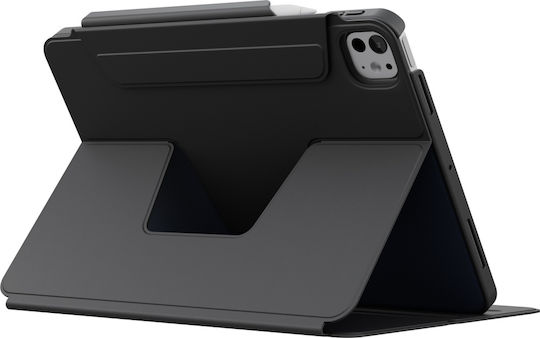 Uniq Rovus Snapmount Magnetic 360 Flip Cover Περιστρεφόμενη Ανθεκτική Μαύρη (iPad Pro 11 M4 (2024))
