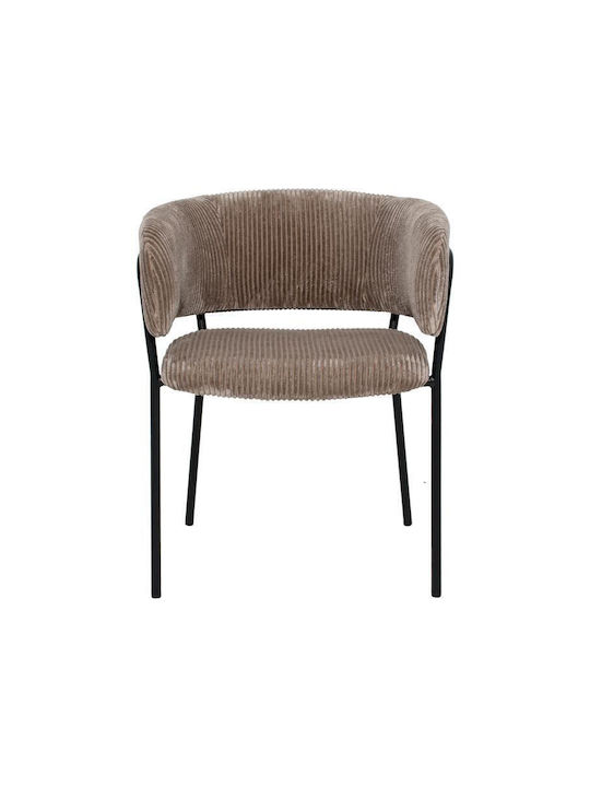 FL3042 Dining Room Fabric Chair Coffee 59x57x75cm 2pcs