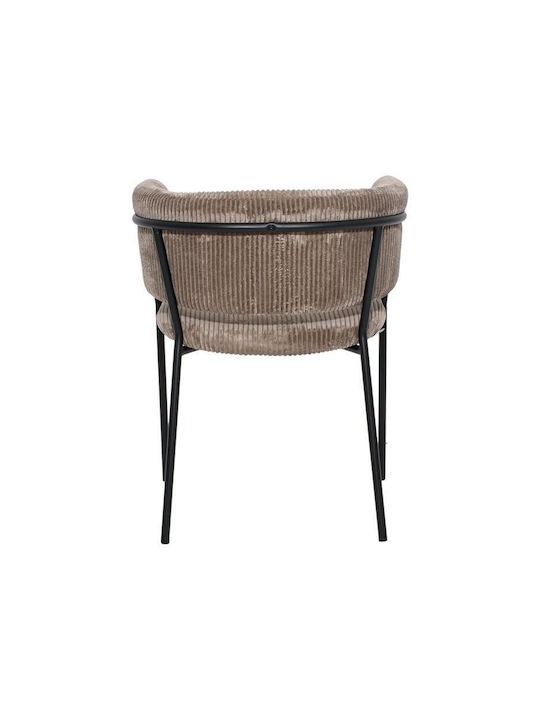FL3042 Dining Room Fabric Chair Coffee 59x57x75cm 2pcs