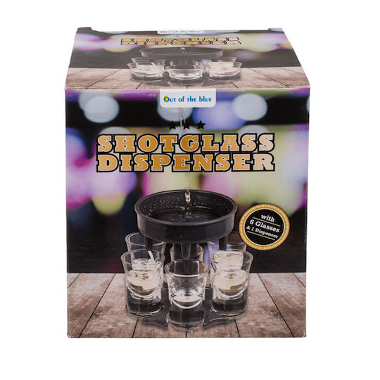 Shot Glass Dispenser 6 Glasses