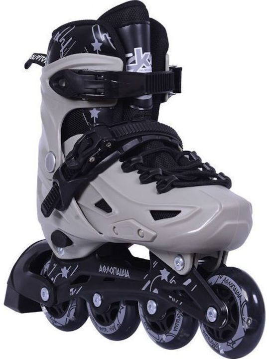 Αθλοπαιδιά Inline Αυξομειούμενα Rollers Γκρι Ενηλίκων/Παιδικά