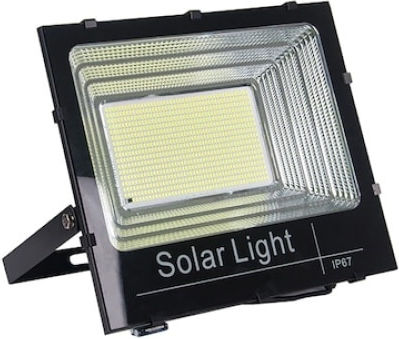 Στεγανός Ηλιακός Προβολέας LED 300W Ψυχρό Λευκό 6500K με Τηλεχειριστήριο IP67