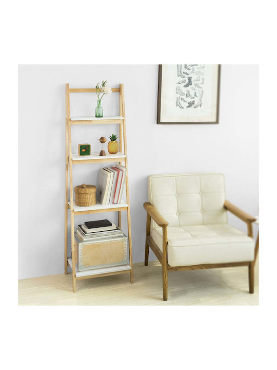 Bücherregal Boden Braun 41.5x34.5x140cm