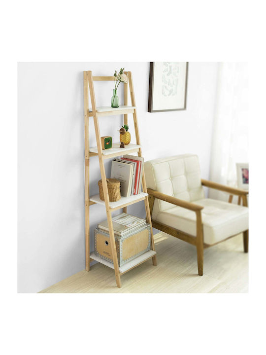 Bücherregal Boden Braun 41.5x34.5x140cm