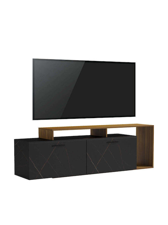 TV-Ständer Tobler Karydi-Schwarz Marmor M170xT40xH53cm