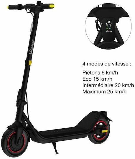 wispeed C10-40 Elektroroller in Schwarz Farbe