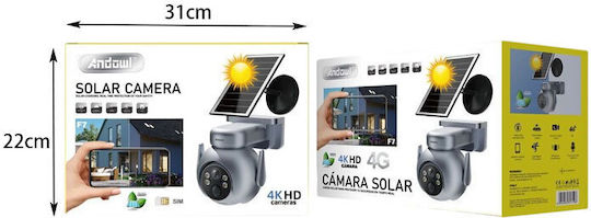 Andowl fl-176980 IP Κάμερα Παρακολούθησης 4G 4K Αδιάβροχη Μπαταρίας