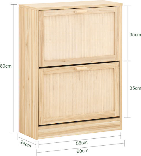 Lemnoasă Suport pentru pantofi L60xW24xH80cm