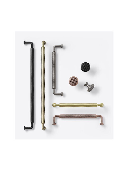 Sc Herrajes Furniture Handle Metal Gold Matte with Hole Centers 288mm
