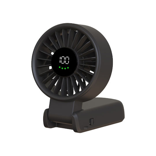 A10 Portable Handheld Fan 100 Speeds 5400rpm Led Display Usb-c Compact Powerful White