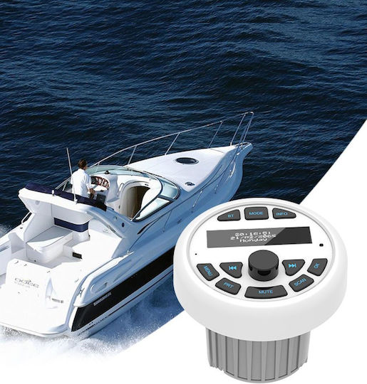 Digital IQ Boat Sound System 4x Waterproof with Bluetooth / AUX / USB White
