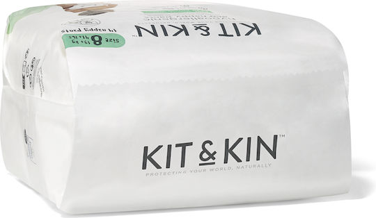 Kit & Kin Tape Diapers Eco-Friendly Hypoallergenic No. 8 for 19+kg 14pcs