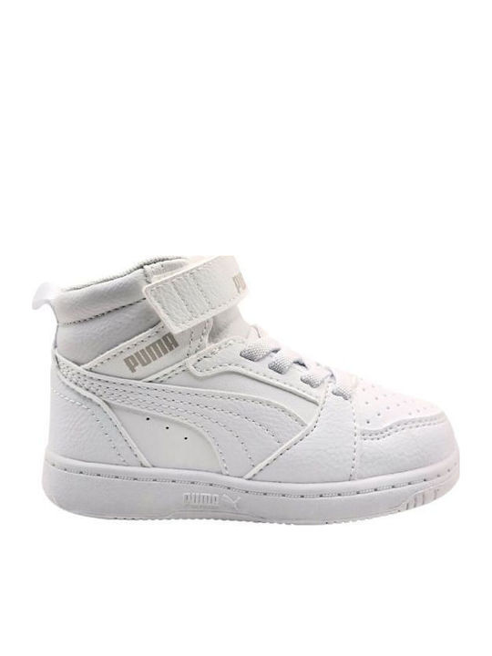 REBOUND V6 Kids Sneakers High with Scratch White
