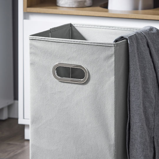 SoBuy Badezimmerschrank Wäscherei B35xT30xH105cm Weiß