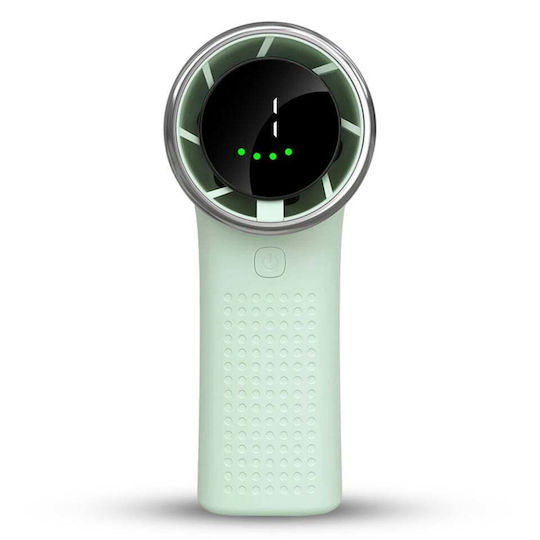 Mini Tragbarer Ventilator A8 LED-Anzeige 5 Geschwindigkeiten Usb-c 3600mAh Batteriekapazität Leise Kompakt Grün