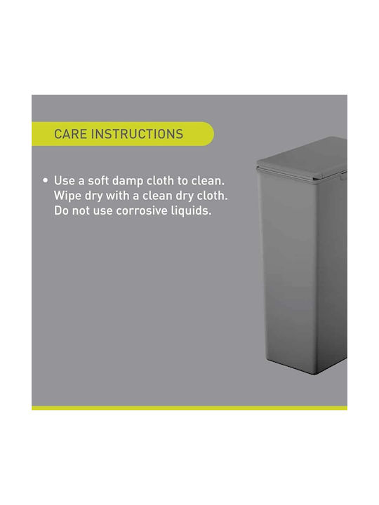 Eko Waste Bin Waste Plastic with Photocell Gray 20lt 1pcs