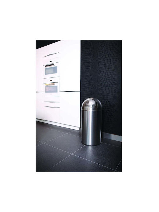 Eko Waste Bin Waste made of Stainless Steel Silver 40lt 1pcs
