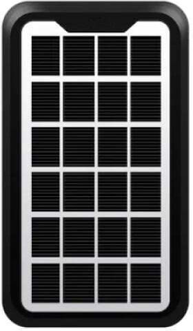 Panou Solar Portabil Foxmag24 3W Putere Dimensiune Compactă Rezistent la Apă Cablu USB Încărcare Smartphone Negru