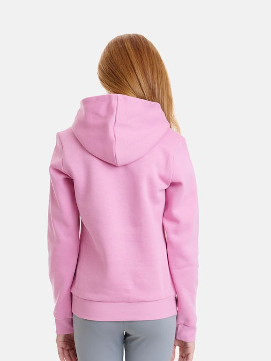 Hanorac Copii cu Glugă și Buzunare Pink Ess+