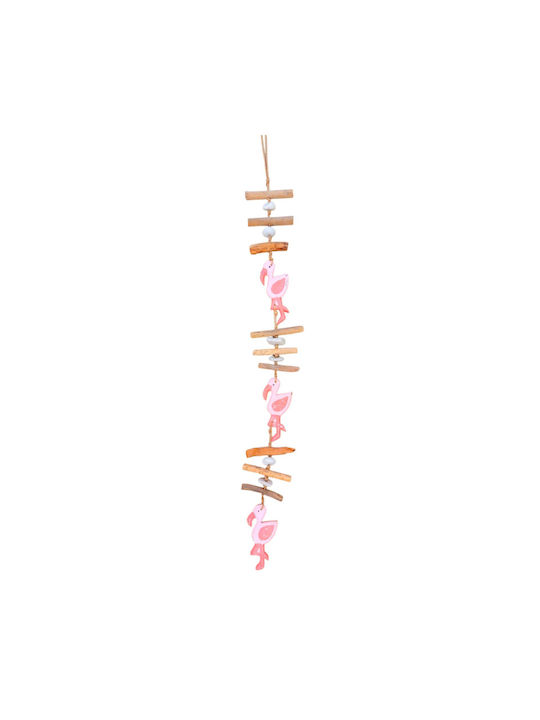 Hanging Handmade Pink Wall Decor from Wood