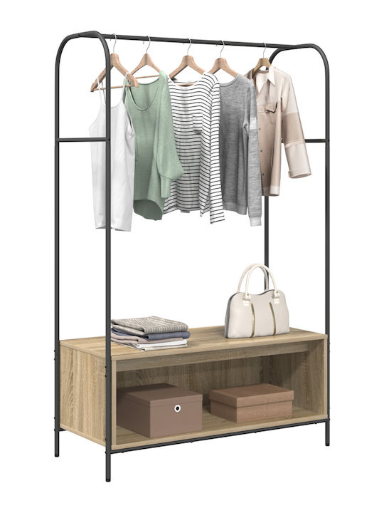 vidaXL Cuier de podea Bej 100x44x160cm