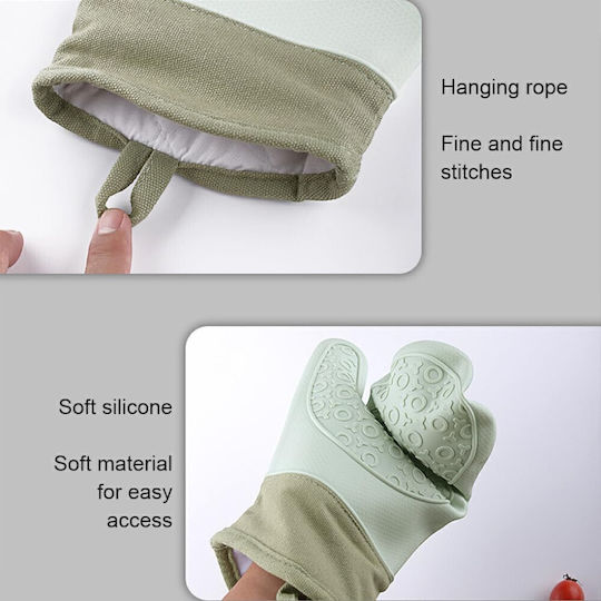 Oven Mitt Silicone Pink 1pcs