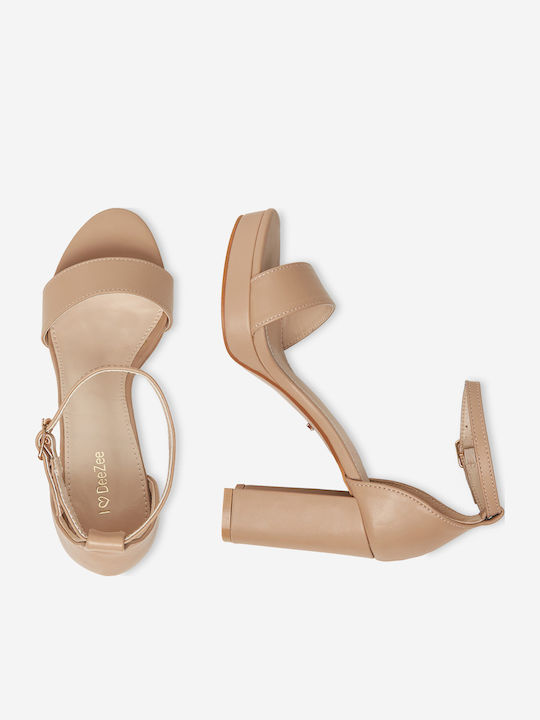 Sandalen Beige