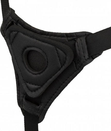 Beige Gebogener Silikonmodell Gurtzeug Easytoys Fetish Collection Strap-Ons Dildo Harness Rillen & Gebogen Beige 14,5cm