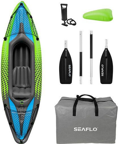Seaflo SM95.041 Пластмасов Каяк Плажна чанта 1 лице Зелен