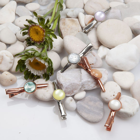 Set aus Haarspangen in Roségold