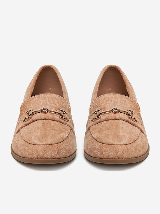 Damen Loafers in Beige Farbe