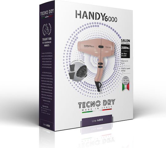 Tecno Dry Professionell Haartrockner 2500W Power Pink