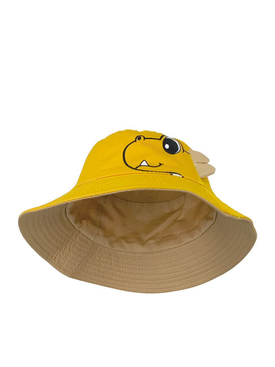 Brims and Trims Παιδικό Καπέλο Bucket Υφασμάτινο Κίτρινο
