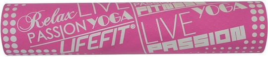 Lifefit Fitnessmatte Yoga Rosa (183x61x0.4cm)